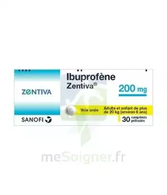 Ibuprofene Zentiva 200 Mg, Comprimé Pelliculé à Montreuil