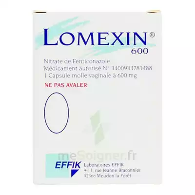 Lomexin 600 Mg Caps Molle Vaginale Plq/1 à Montreuil